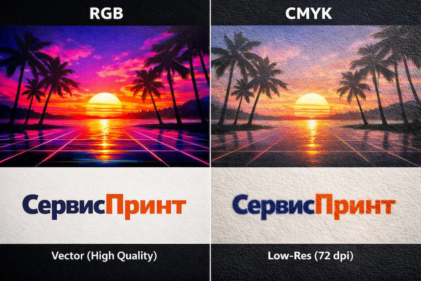сравнение цветовых моделей