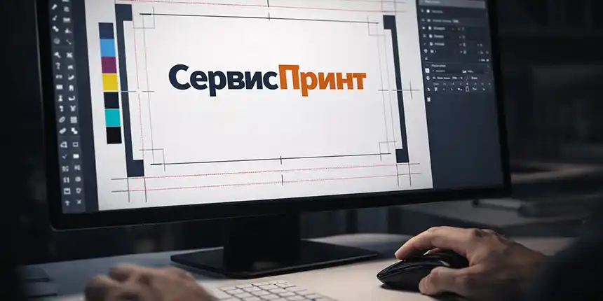 Подготовка макета визиток и рекламной полиграфии к печати в типографии Сервис Принт Москва