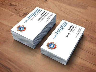 односторонние визитки