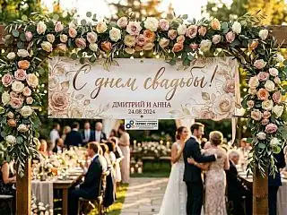 Баннер на свадьбу